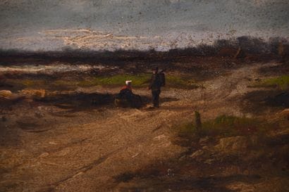 Dans le goût de Louis Aimé JAPY, Paysage...