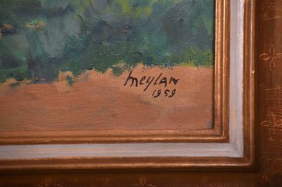 Henri MEYLAN (1895 - 1980), Paysage de Provence...