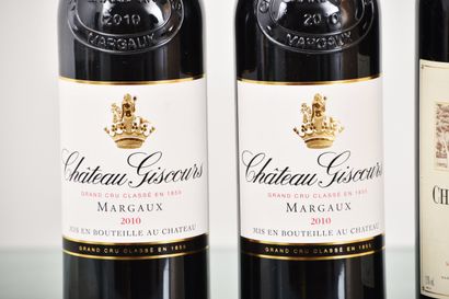 Grands Crus de bordeaux 2010, 4 bouteilles...