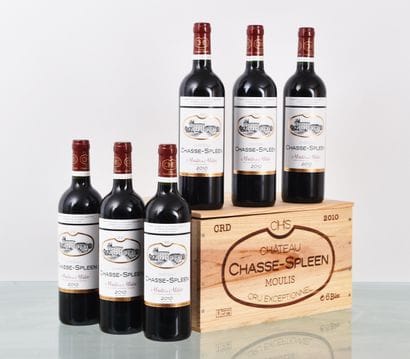 Château CHASSE-SPLEEN 2010, Moulis, 6 bottles,...