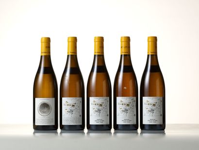 Set of 5 bottles including: 1 bottle of PULIGNY-MONTRACHET...