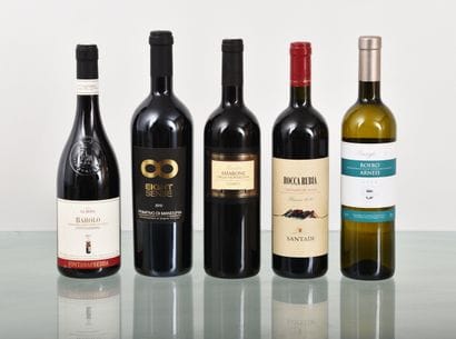 Important lot de vins italiens env. 200 ...