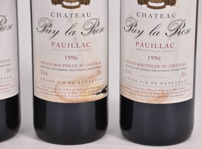 Château PUY LA ROSE 2003, Pauillac, 12 bouteilles,...
