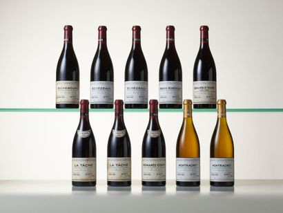ASSORTIMENT de 10 bouteilles DOMAINE DE LA...