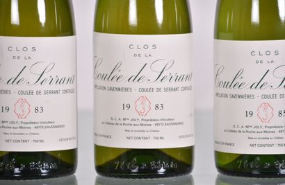 CLOS DE LA COULEE DE SERRANT 1983, 8 bouteilles,...