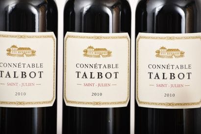 CONNÉTABLE TALBOT 2010, Saint-Julien, 6 bouteilles,...