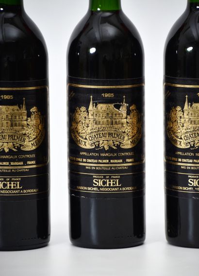 Château PALMER 1985, 3e GCC Margaux, 3 bouteilles,...