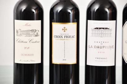 Lot de vins de bordeaux 2010, 30 bouteilles...