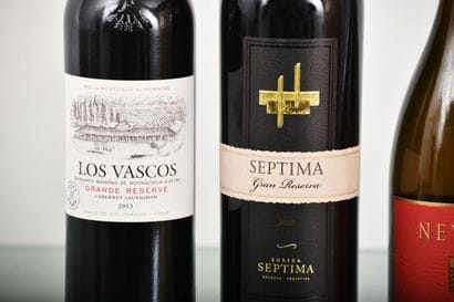 lots de vins étrangers dont chili argentine...