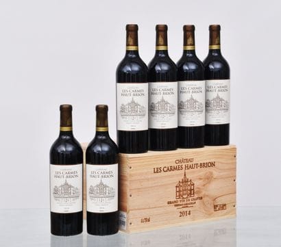 Château LES CARMES HAUT-BRION 2014, 6 bottles,...