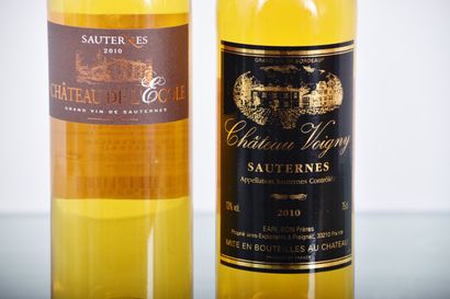 SAUTERNES, 14 bouteilles; Château VOIGNY,...