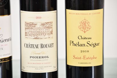 Grands Crus de bordeaux 2010, 4 bouteilles...