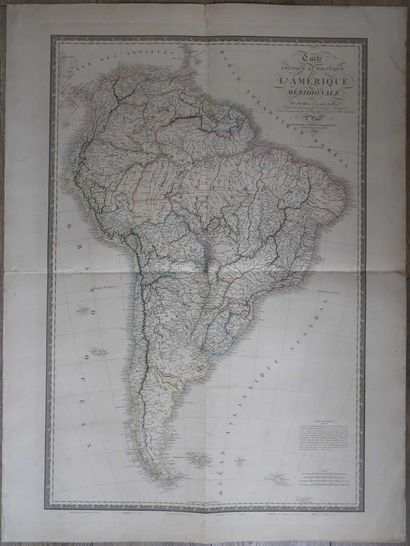 BRUE (Adrien-Hubert). Carte physique et politique...