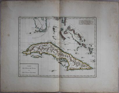 [TARDIEU, MONTELLE]. Carte de L'Isle de Cuba...