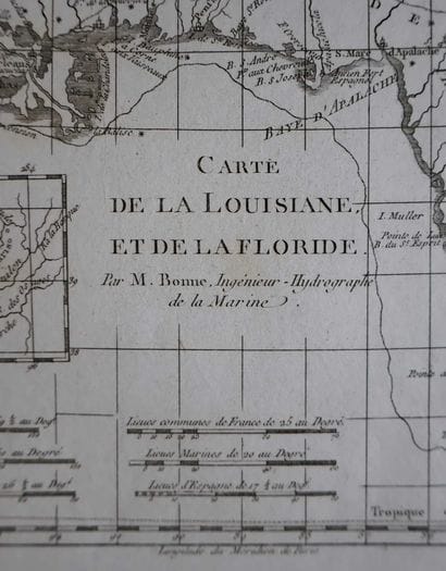BONNE (Rigobert). Carte de la Louisiane et...