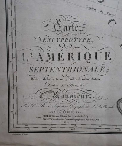 BRUE (Adrien-Hubert). Carte encyprotype de...
