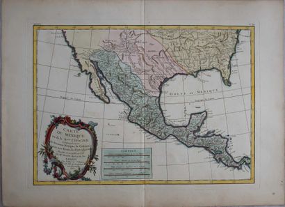 BONNE (Rigobert). Carte du Mexique ou de...