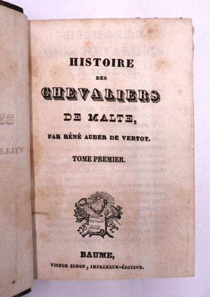 VERTOT (René-Auber de). Histoire des Chevaliers...