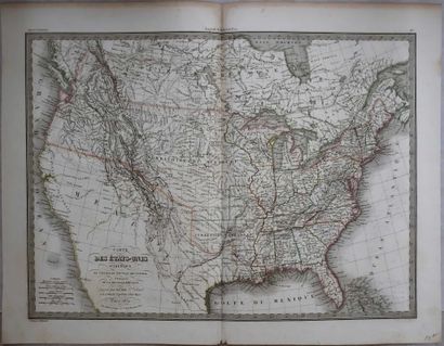 LAPIE (Père et fils). Carte des Etats-Unis...