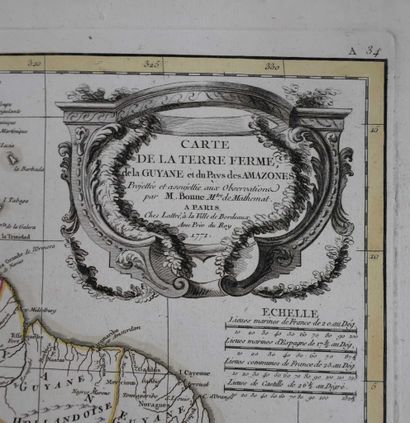 BONNE (Rigobert). Carte de la Terre ferme...