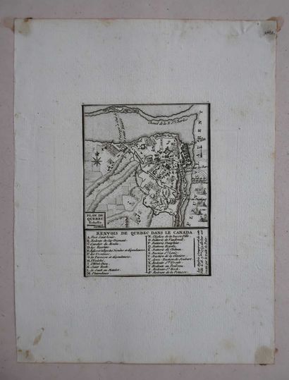 [Québec]. Plan de Quebec […] Renvois de Quebec...