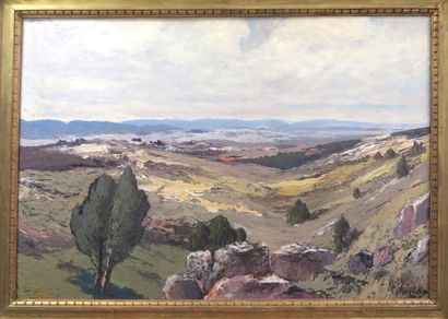 Emmanuel TEMPLEUX (Arbois, 1871-1957)
Paysage...