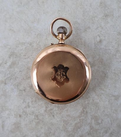 Montre de gousset en or probablement 18K...