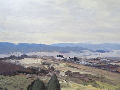Emmanuel TEMPLEUX (Arbois, 1871-1957)
Paysage...