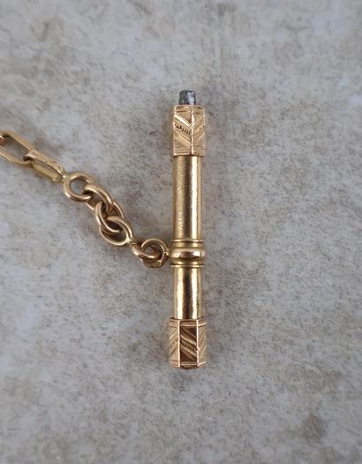 Lot comprenant une montre de gousset en or...