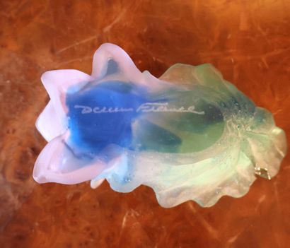 DAUM France
Set in colored glass paste including...