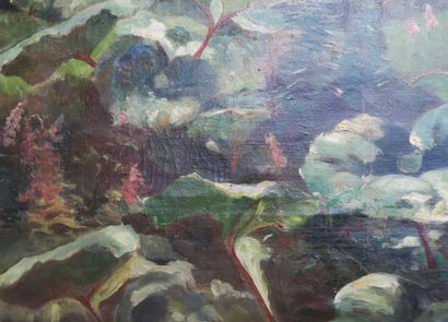 Suiveur d'Emile ISENBART (Besançon, 1846-1921)
Tussilages...