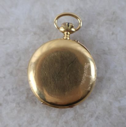 Montre de gousset en or jaune 18K (750 ‰),...