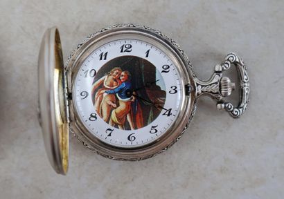 Ensemble de deux montres érotiques, les boîtier...