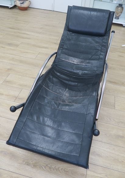 Chaise longue pouvant former rocking chair...
