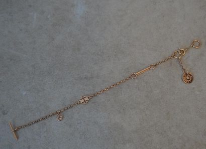 HERMES
Bracelet Ex-libris, en or rose 18K...