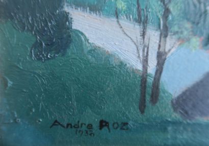 André ROZ (1897-1946)
Le lac de Joux et l'église...