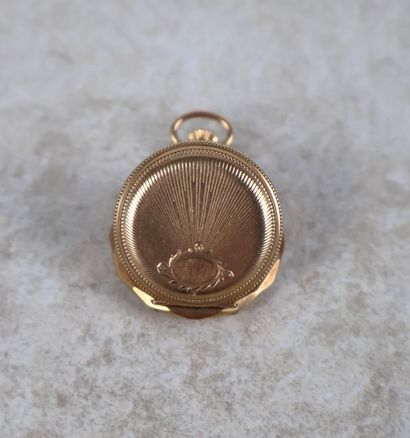 SUISSE - Montre de poche savonnette en or...