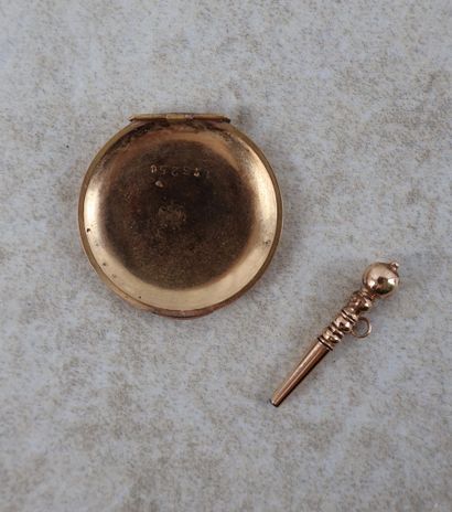Montre de col en or 18K (750 ‰), la boîte...