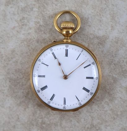 Ensemble de quatre montres à gousset en or...