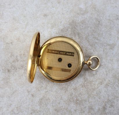 Montre de gousset en or jaune 18K (750 ‰),...