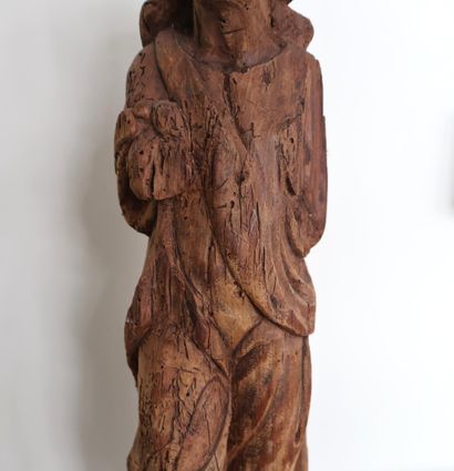 Saint Jean de calvaire en bois sculpté en...