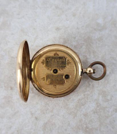 Montre de gousset en or jaune 18K (750 ‰),...