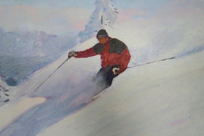 Ecole contemporaine, Aimicé HACHELET
Le skieur...
