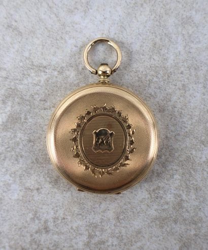 Montre de gousset en or jaune 18K (750 ‰),...