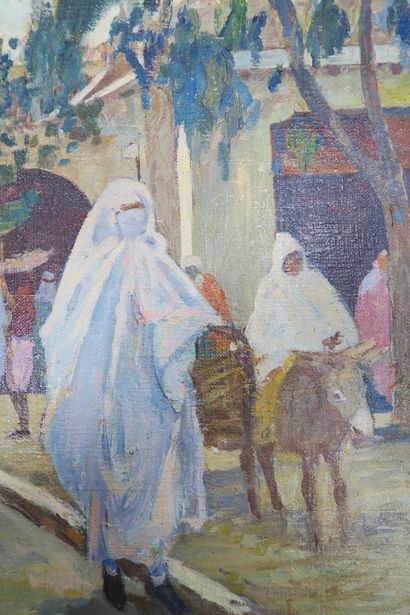 Hammad JABRAN (1917-1993)
Rune animée à Casablanca...