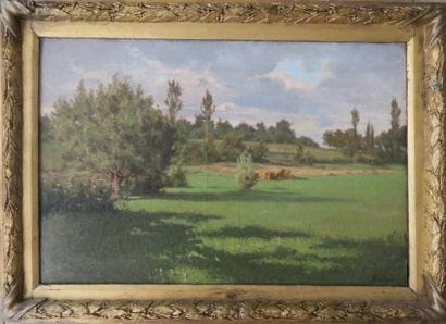 Léon BOUDOT (Besançon, 1851-1930)
Paysage
Huile...