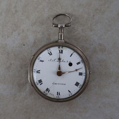 Montre à gousset en argent possiblement 800/1000,...