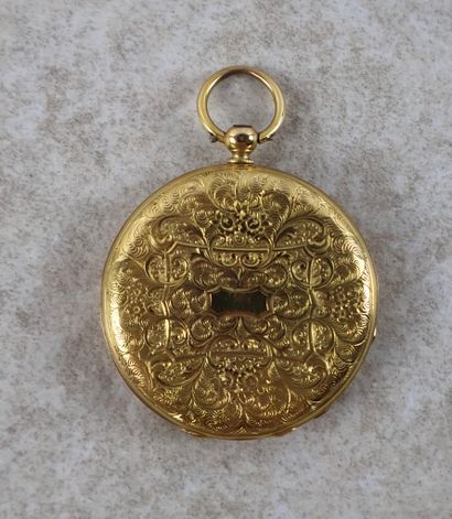 Ensemble de quatre montres à gousset en or...