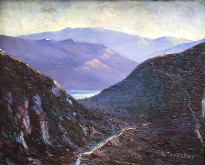 Emmanuel TEMPLEUX (Arbois, 1871-1957)
Paysage...