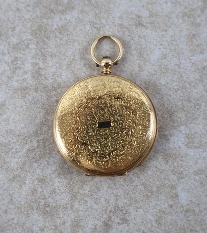 Montre savonnette plate en or probablement...